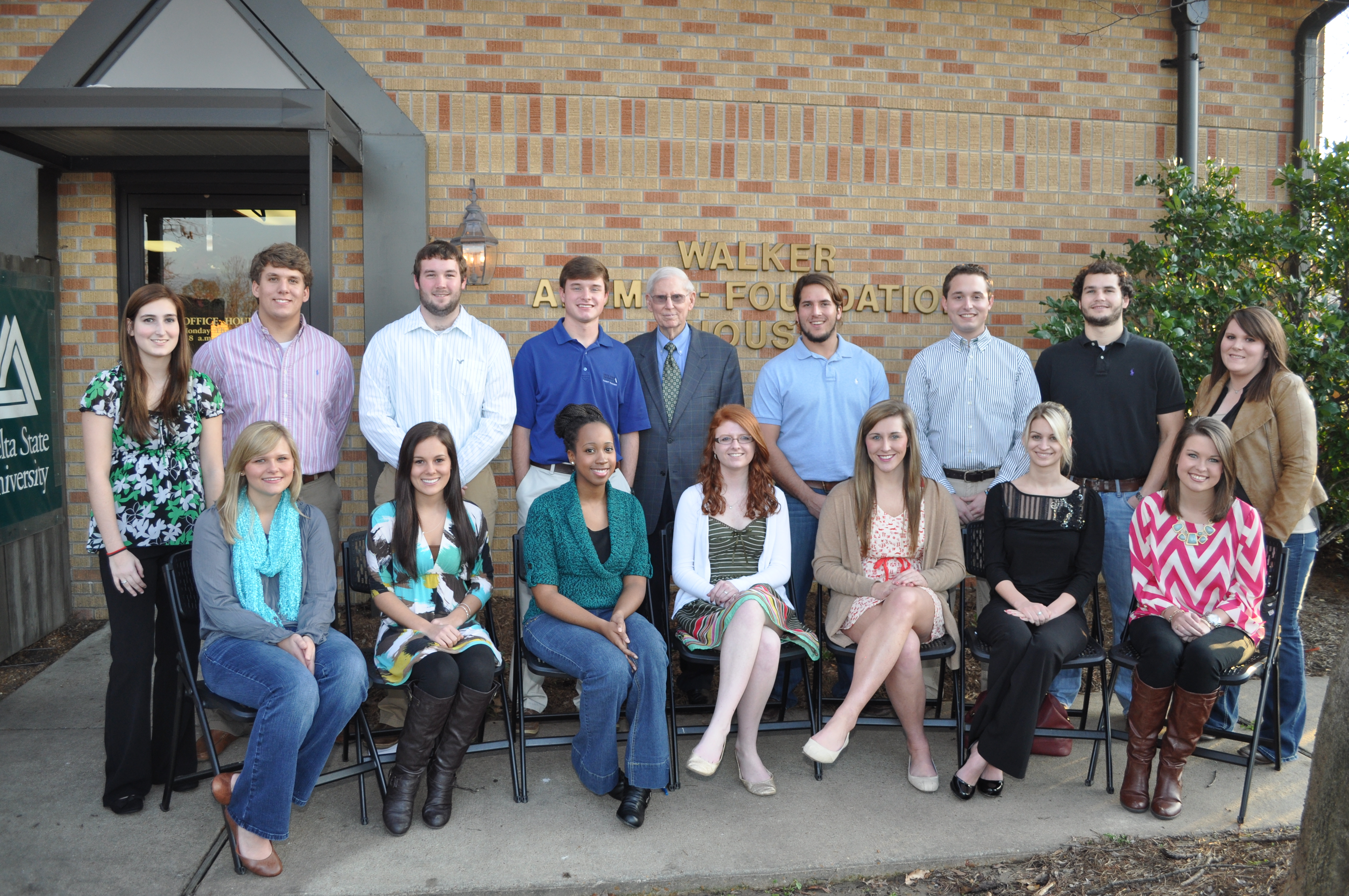 Photo: Front row L to R: Cassie Cummings, Amanda Upshur, Kourtney Winters, Mary Stover, Haley Liddell, Jessica Woods, Rachel Fuller. Back row L to R: Taylor Crippen, Zach Pinkerton, Victor Rather, Jr., Tyler Densford, Hugh Ellis Walker, Tyler Edwards, Trey Densford, Hayden Anthony, and Anna Laura Wood.